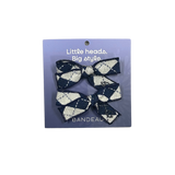 Casual Pattern Collection Mini Bow Clip Set