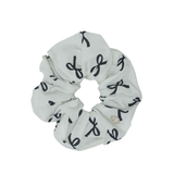 Cotton Bow Print Scrunchie