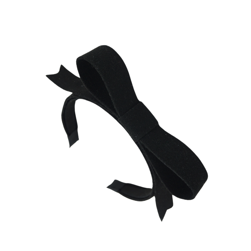 Brushed Wool Luxe Bow Headband