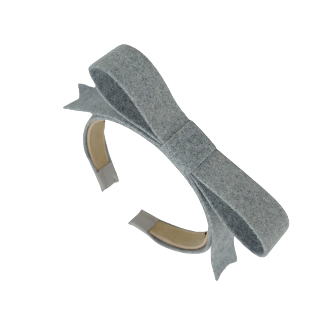 Brushed Wool Luxe Bow Headband