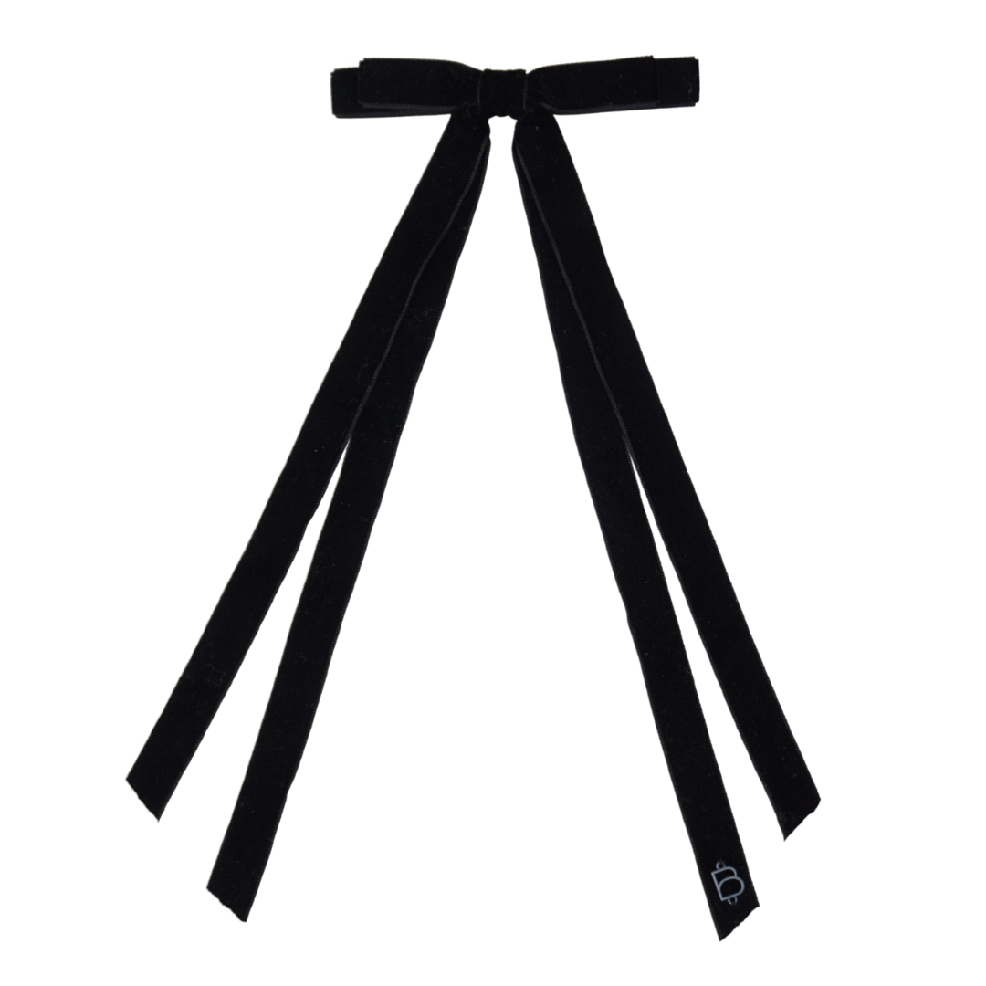 Classic Thin Velvet Large Long Tail Clip