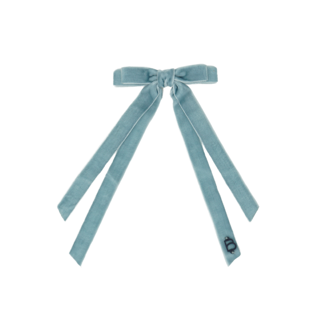 Classic Thin Velvet Medium Bow Clip