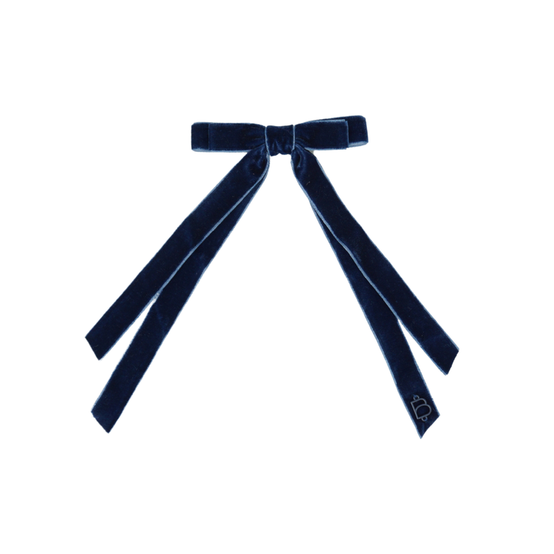 Classic Thin Velvet Medium Bow Clip