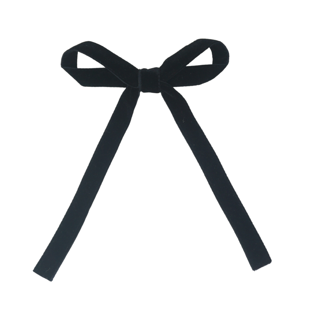 Classic Velvet FW25 Large Bow Clip - Black