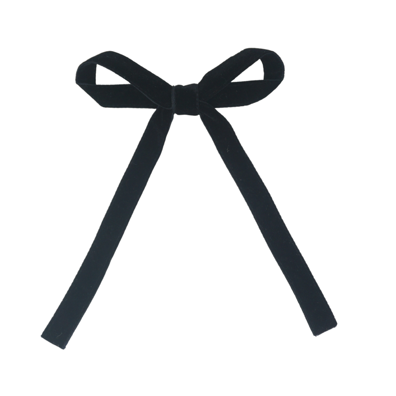 Classic Velvet FW25 Large Bow Clip - Black