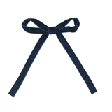 Classic Velvet FW25 Large Bow Clip - Navy