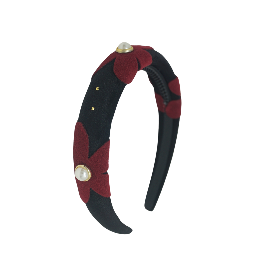 Designer Flower Padded Headband