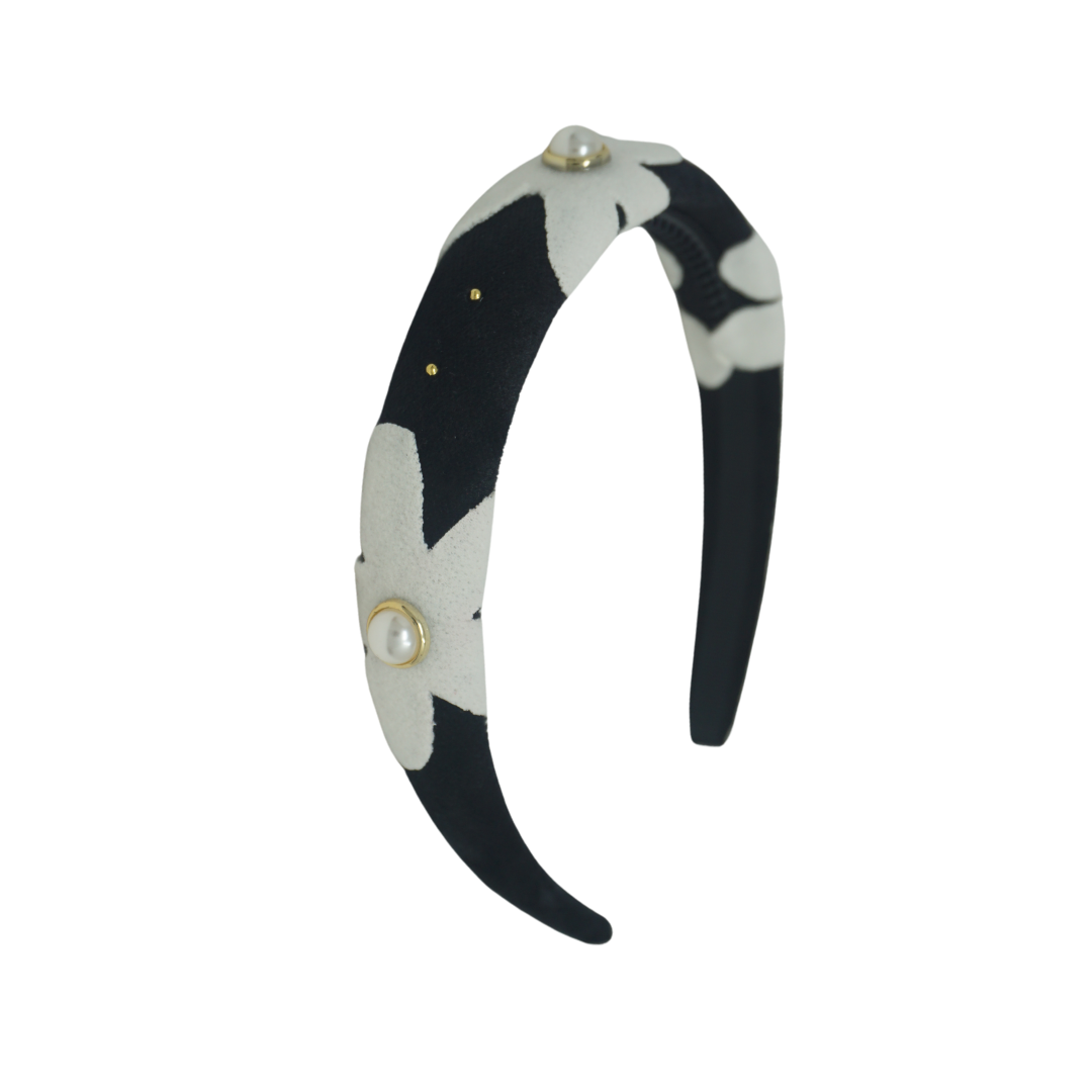 Designer Flower Padded Headband