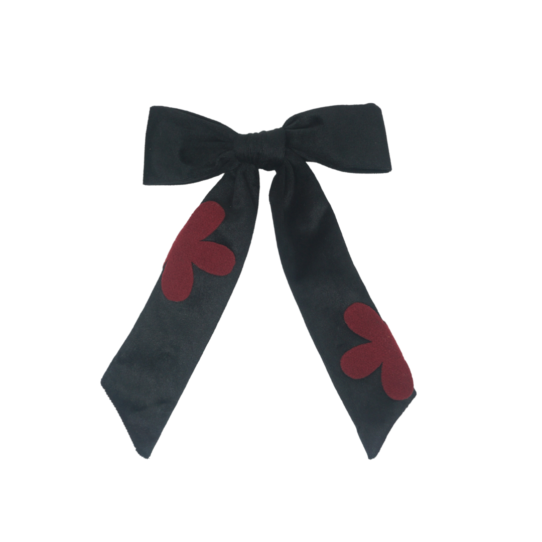Designer Flower Large Bow Clip