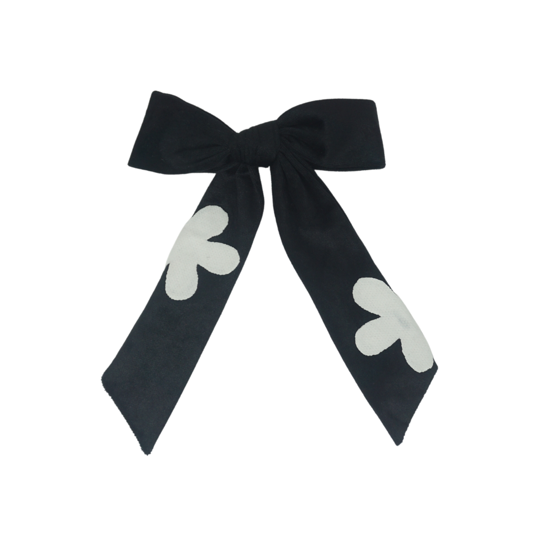 Designer Flower Large Bow Clip