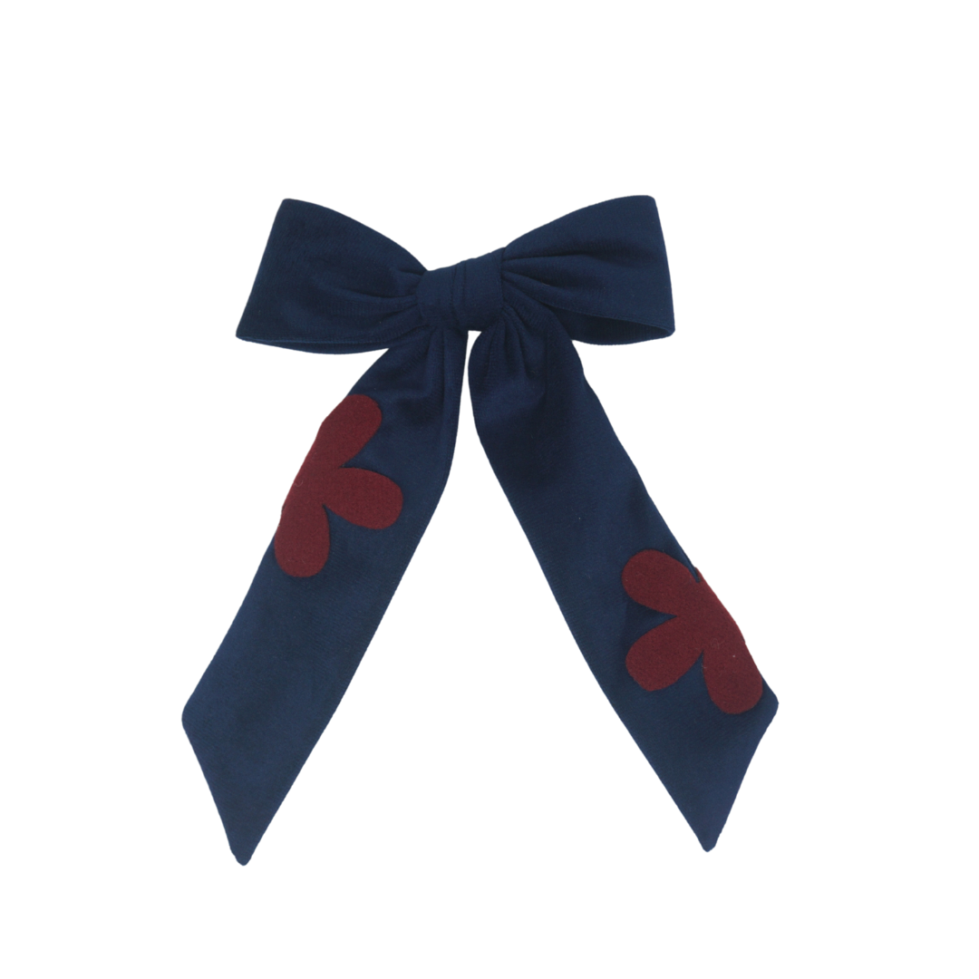 Designer Flower Large Bow Clip