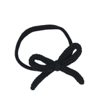 Knit Winter Rope Baby Nylon Band - Black