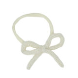 Knit Winter Rope Baby Nylon Band - Ivory