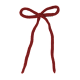 Knit Winter Rope Large Bow Clip