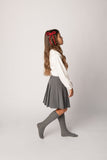 Knit Winter Rope Medium Bow Clip