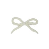 Knit Winter Rope Petite Bow Clip - Ivory