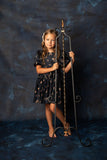 Knit Winter Rope Petite Bow Clip