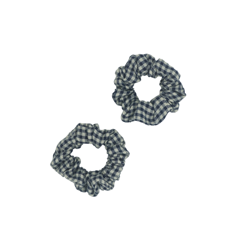 Wooly Gingham Mini Scrunchie Set