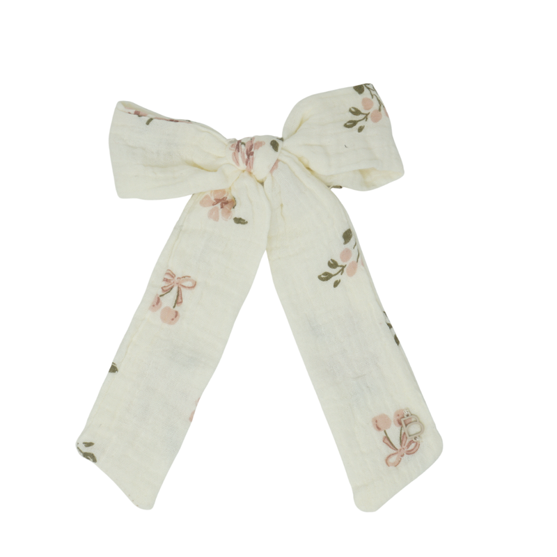 Muslin Prints Large Bow Clip