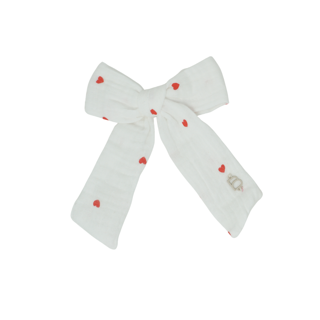 Muslin Prints Medium Bow Clip
