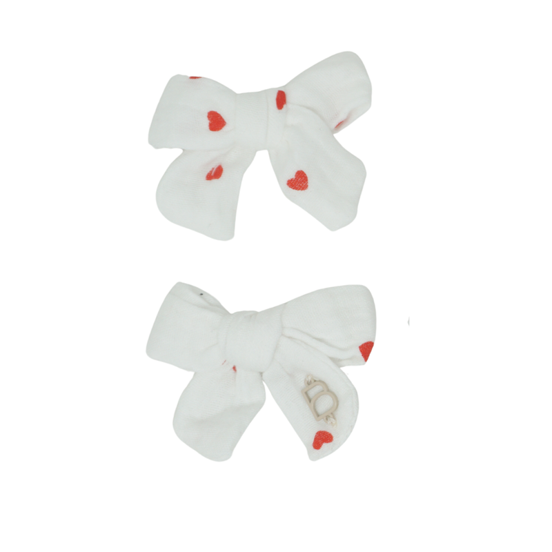 Muslin Prints Mini Bow Clip Set
