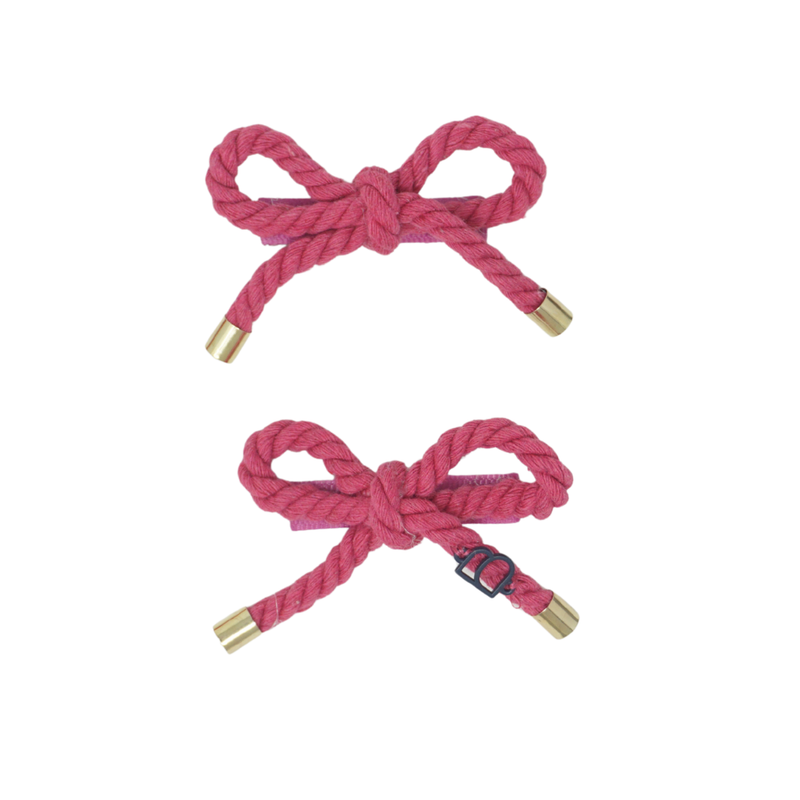 Nautical Rope Mini Bow Clip Set