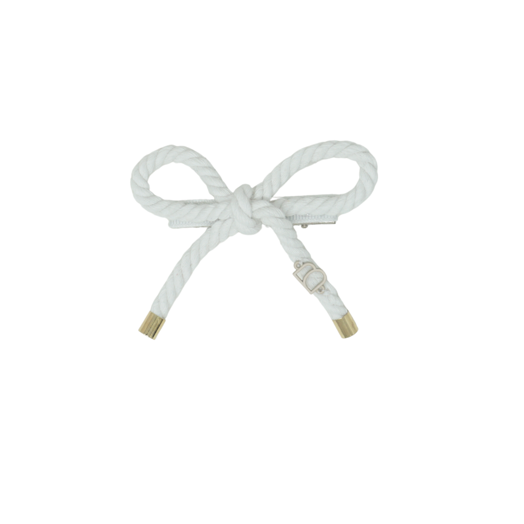 Nautical Rope Petite Bow Clip