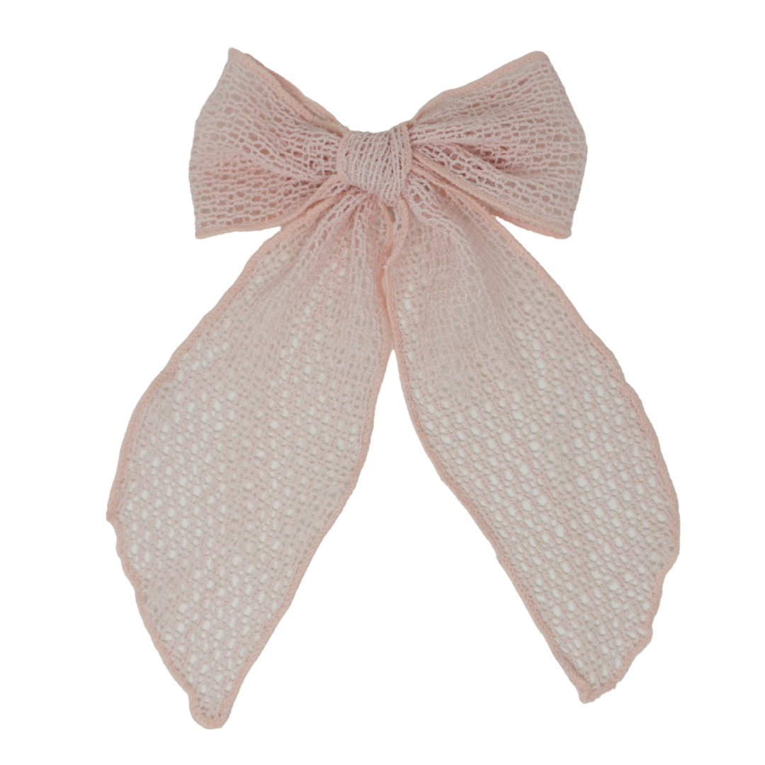 Netting Crochet Large Bow Clip