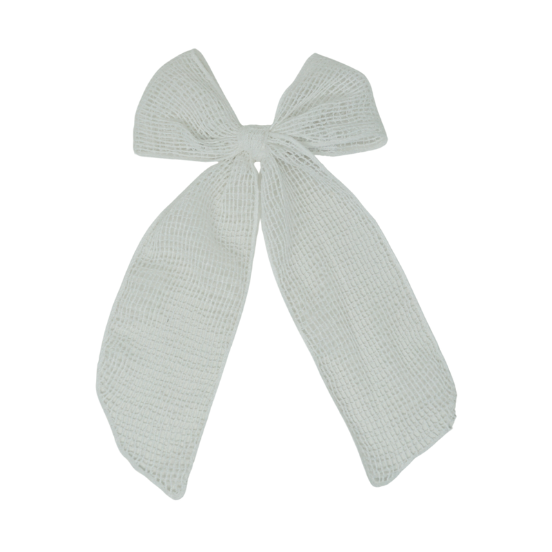 Netting Crochet Large Bow Clip