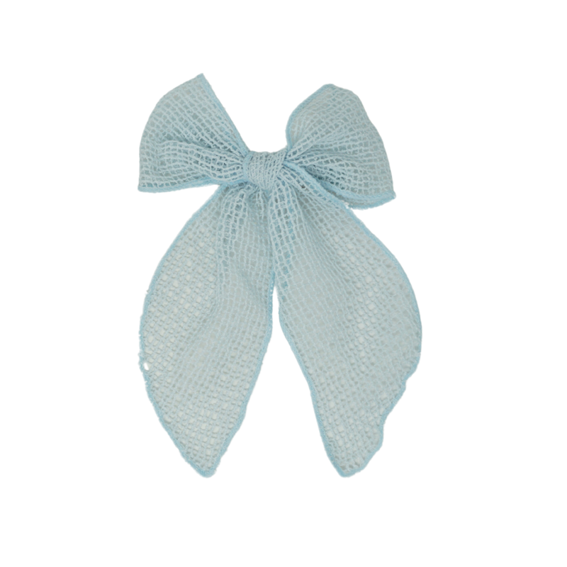 Netting Crochet Medium Bow Clip