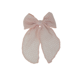 Netting Crochet Medium Bow Clip
