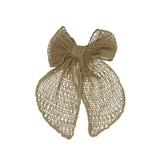 Netting Crochet Medium Bow Clip