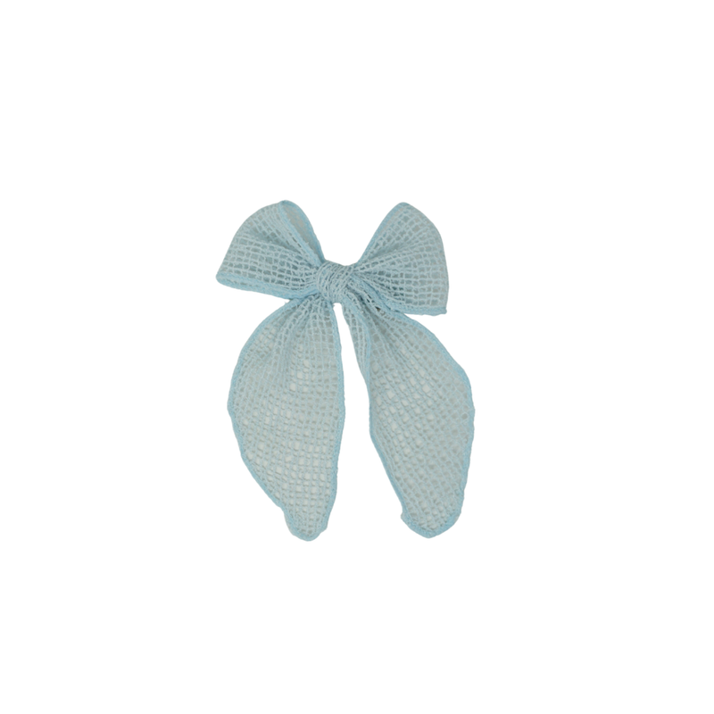 Netting Crochet Small Bow Clip
