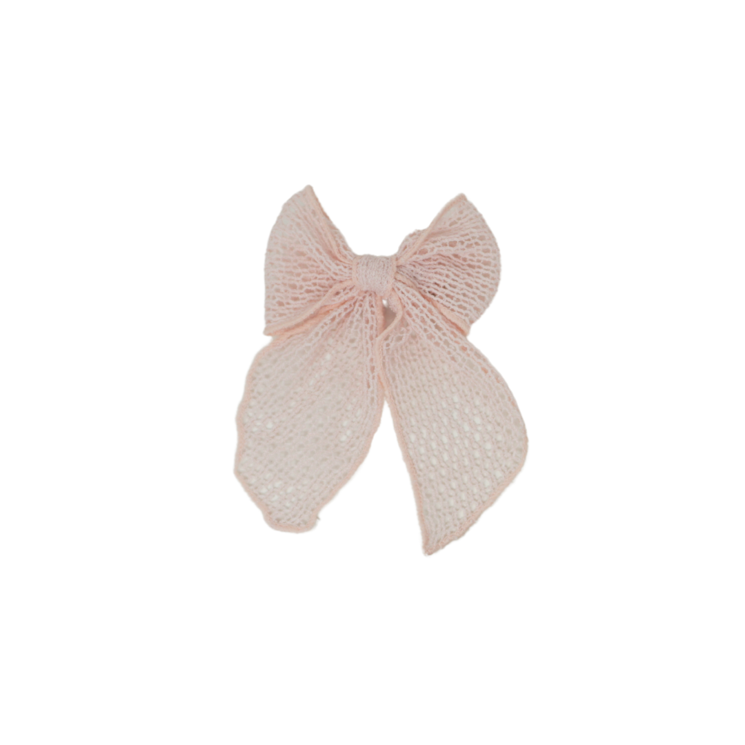 Netting Crochet Small Bow Clip