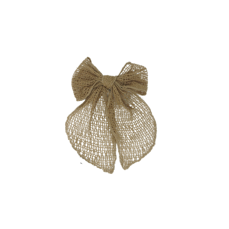 Netting Crochet Small Bow Clip