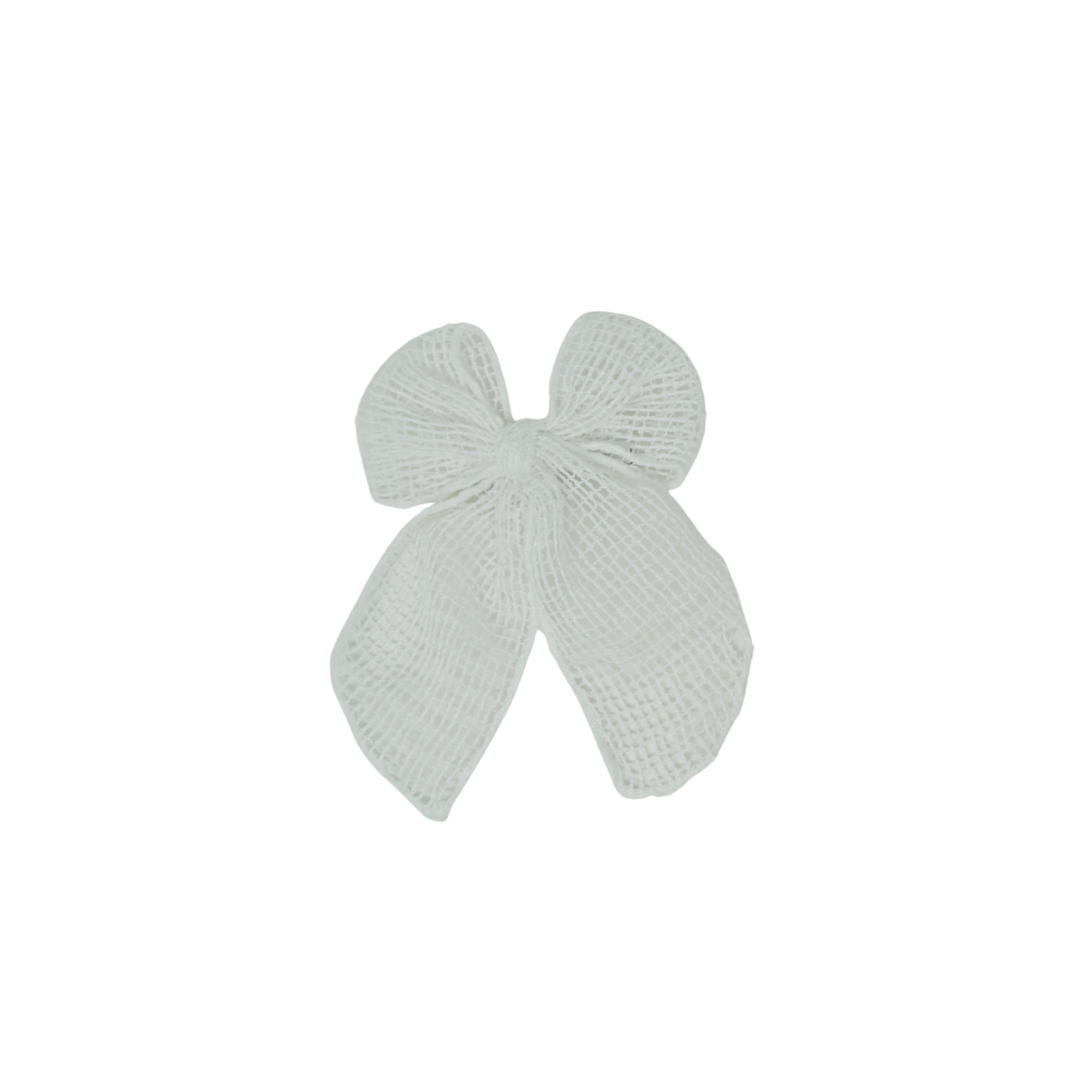 Netting Crochet Small Bow Clip