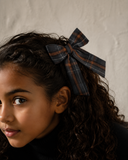 Plaids Medium Bow Clip