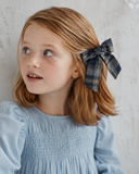 Plaids Medium Bow Clip