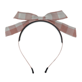 Plaid Collection Sweet Bow Headband - Pink