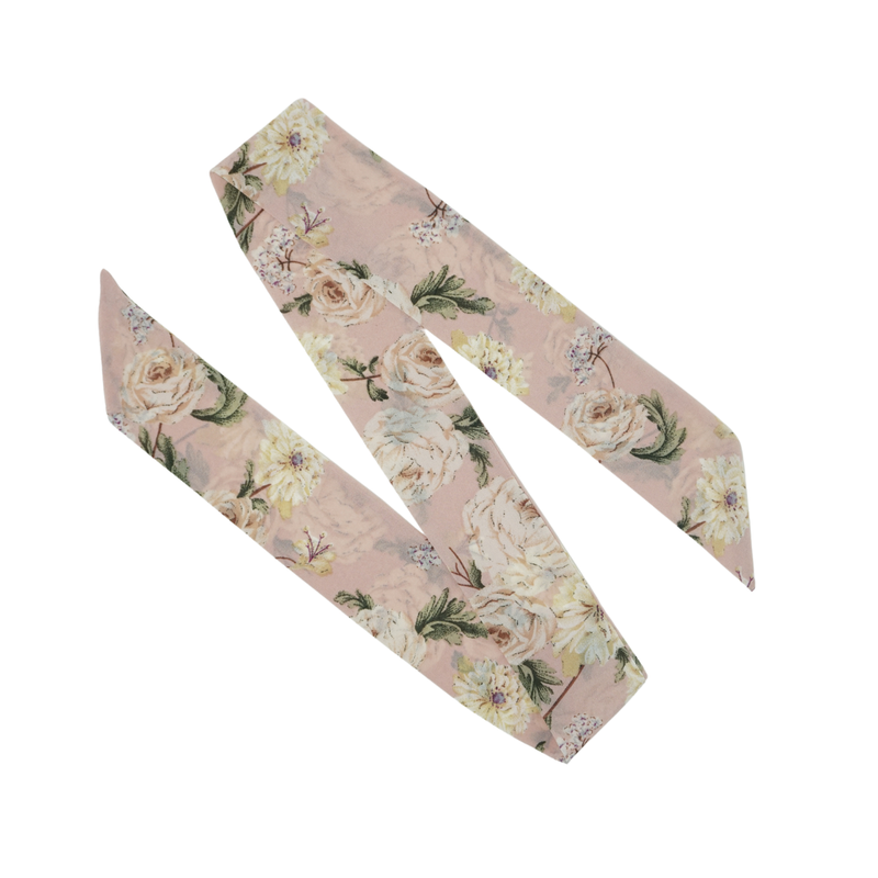 Printed Floral Scarf Hair Tie