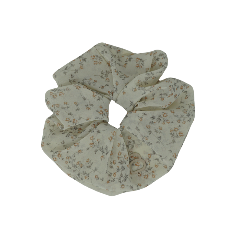 Printed Floral Scrunchie