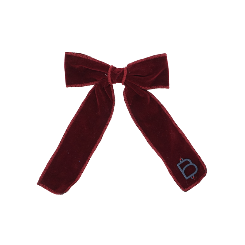 Rich Velvet Medium Bow Clip