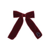 Rich Velvet Medium Bow Clip