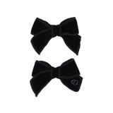 Rich Velvet Mini Bow Clip Set