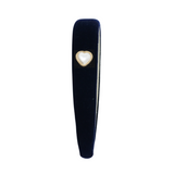 Rich Velvet Embellished Gold Heart Headband