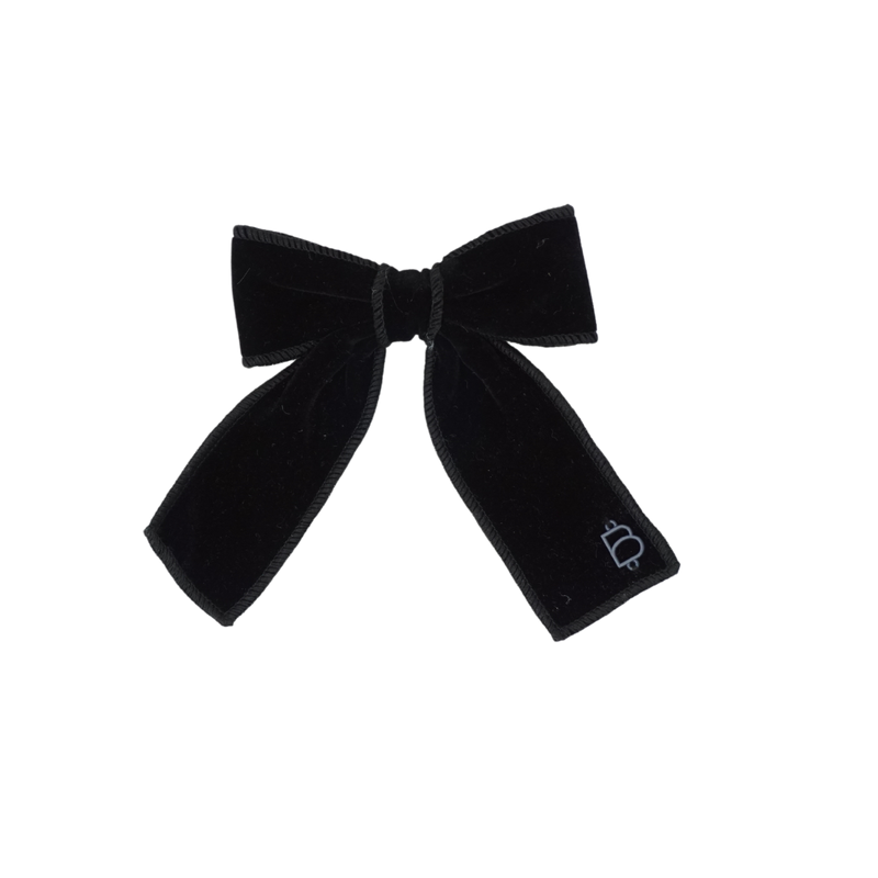 Rich Velvet Small Bow Clip