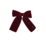 Rich Velvet Small Bow Clip