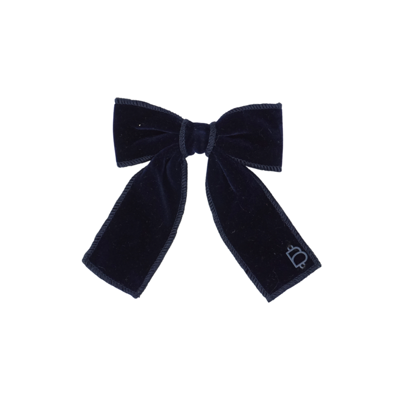 Rich Velvet Small Bow Clip