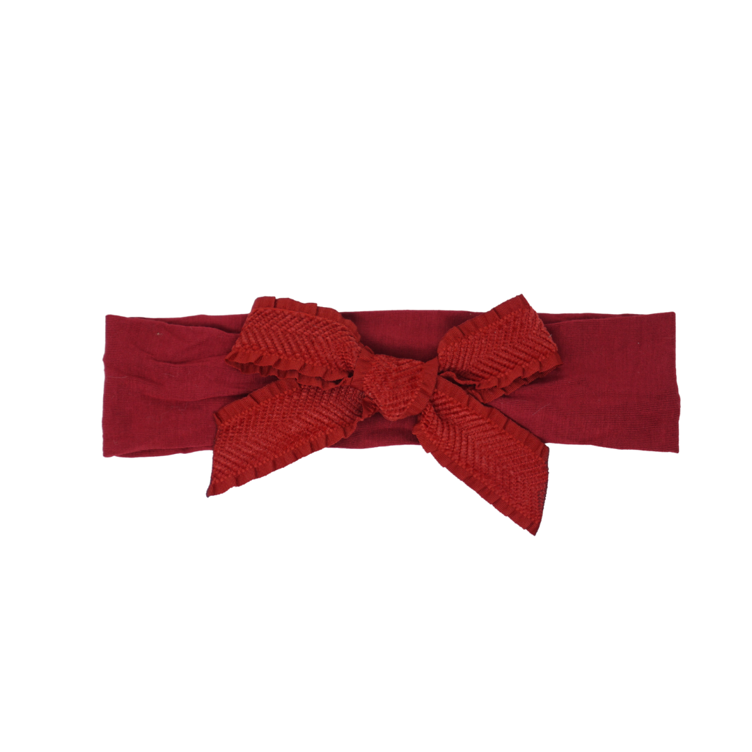 Ruffle Herringbone Baby Modal Band