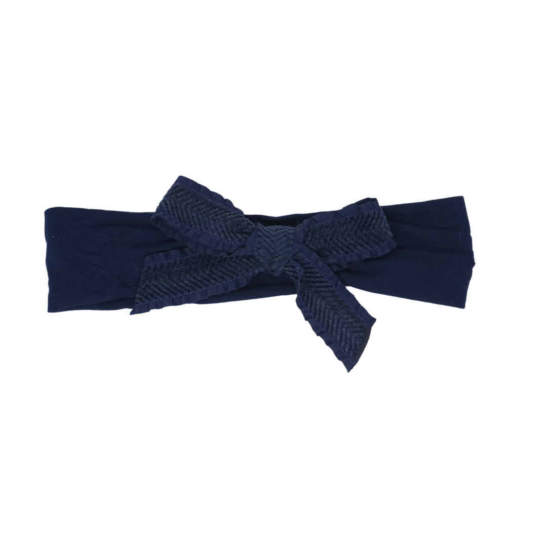 Ruffle Herringbone Baby Modal Band